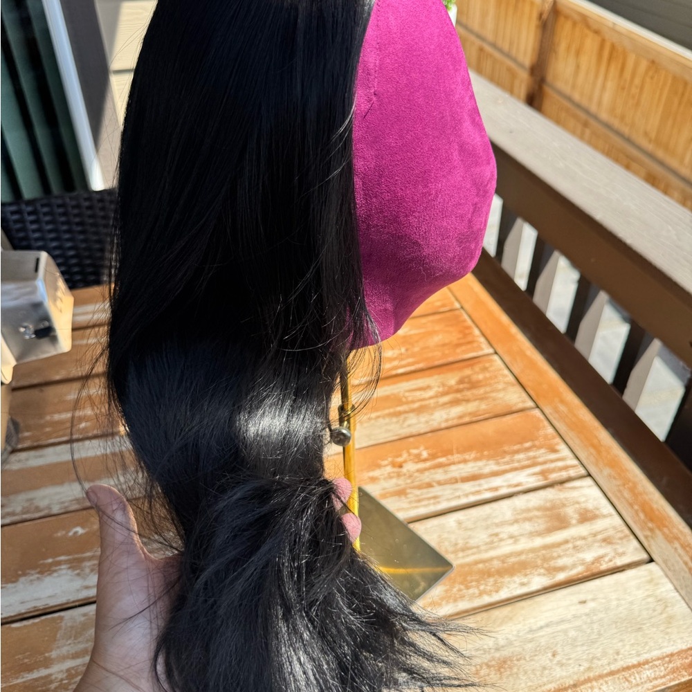CSC - Long Black Straight Hair Wig